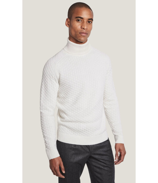 Ecru St. Antoine Cable Knit Turtleneck