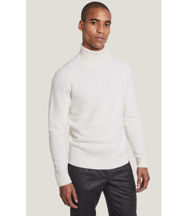 Ecru St. Antoine Cable Knit Turtleneck