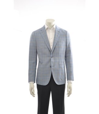 PAUL BETENLY Modern Fit Blue Tan  Sport Coat