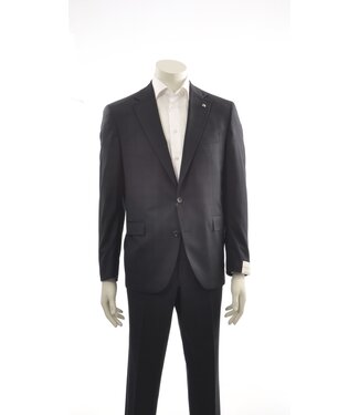 JACK VICTOR Modern Fit Navy Dark Windowpane Suit