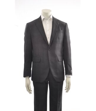 COPPLEY Modern Fit Charcoal Plaid Suit