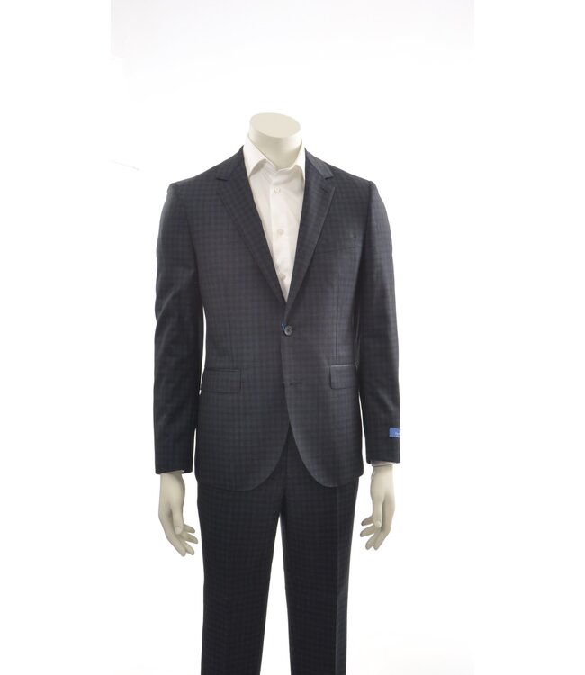 Modern Fit Brown Navy Suit