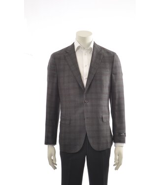 PAUL BETENLY Modern Fit Brown Plaid Sport Coat