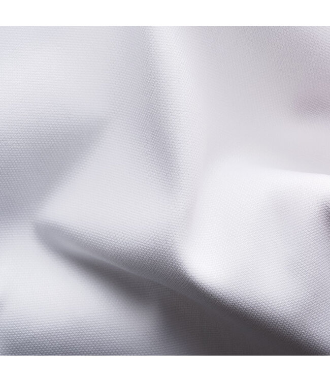 Slim Fit White Semi Solid Twill Shirt