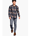 Classic Fit Navy Brown Overshirt