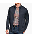 Navy Wide Striped Full Zip