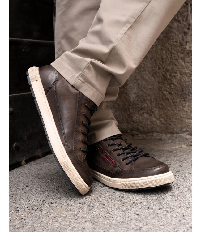 Dark Brown Lace Up Sneakers