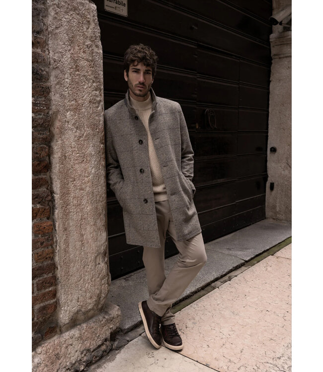 Dark Brown Lace Up Sneakers