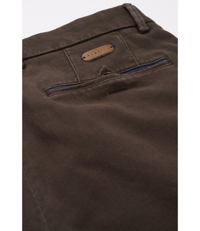Modern Fit Brown Casual Pants