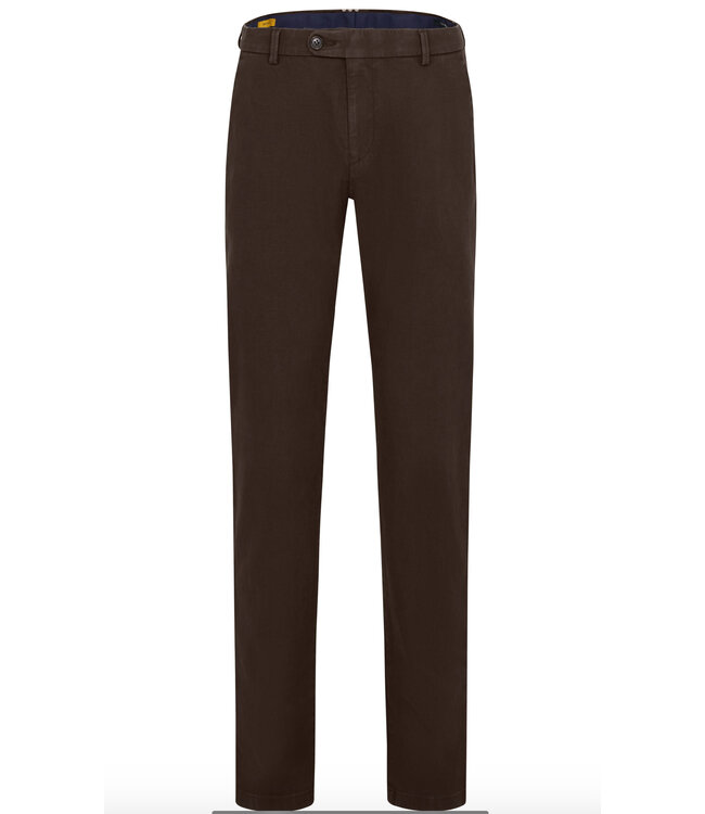 Modern Fit Brown Casual Pants