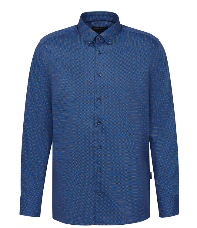 Modern Fit Navy Pattern Shirt