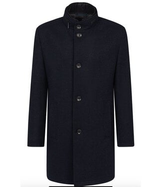 BUGATTI Navy Twill Coat