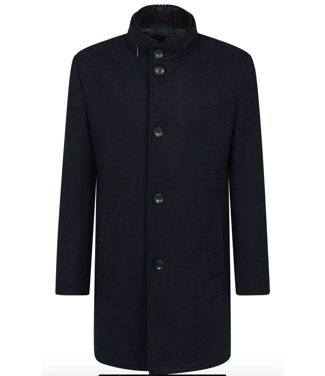 Navy Twill Coat