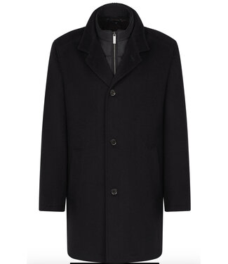 BUGATTI Black Twill Coat