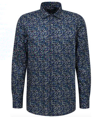 BUGATTI Modern Fit Navy Multi Dots Shirt