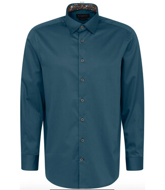 BUGATTI Modern Fit Teal Shirt With Trim