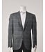 Modern Fit Grey Blue Plaid Sport Coat