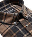 Modern Fit Brown Sarazen Plaid Flannel Shirt