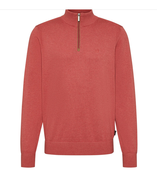 Light Red 1/4 Zip Sweater