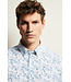 Modern Fit Navy Green Floral Shirt
