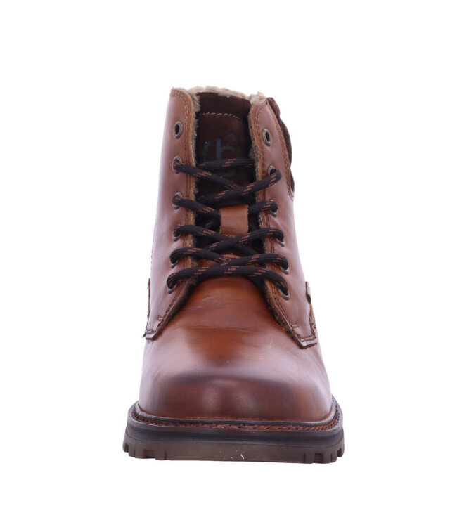 Cognac Lace up Boots