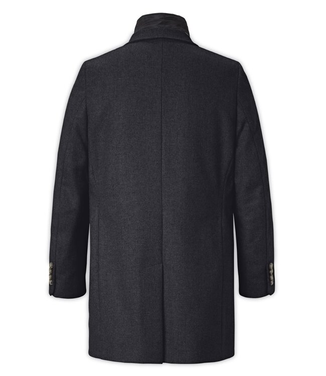 Navy Mix Newton Herringbone Coat