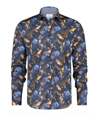 A FISH NAMED FRED Modern Fit Autumn Leaves Shirt