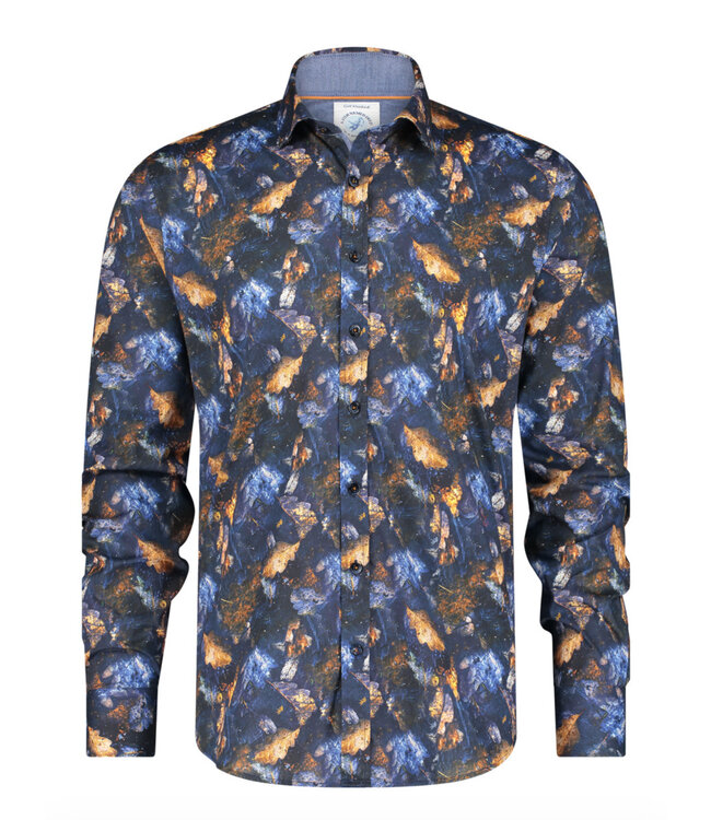 Modern Fit Autumn Leaves Shirt