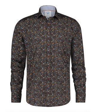 A FISH NAMED FRED Modern Fit Small Leaves Shirt