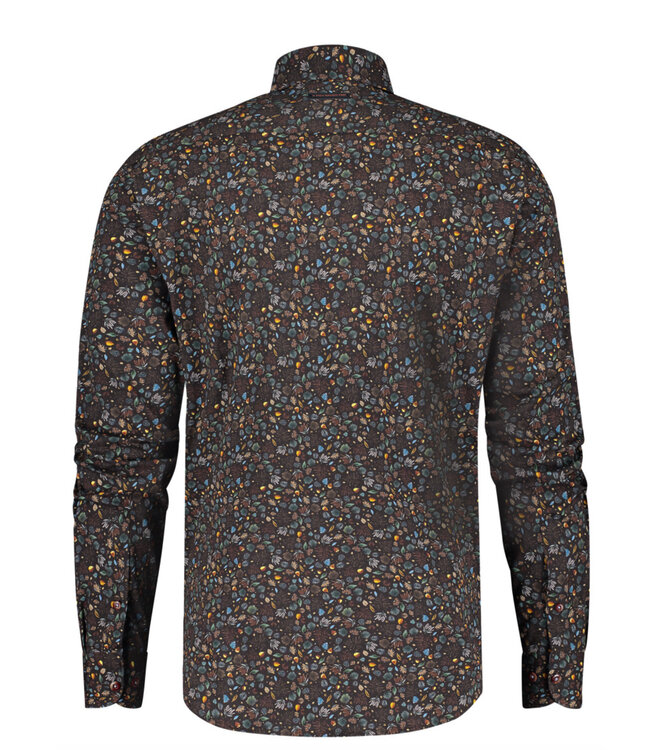 Modern Fit Small Leaves Shirt
