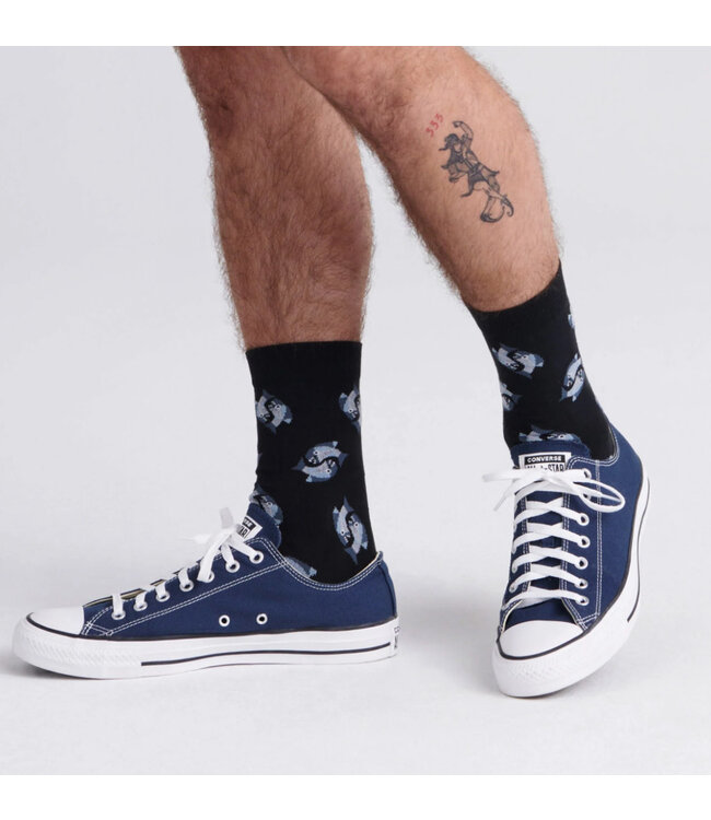 Black Angler Wrangler Socks