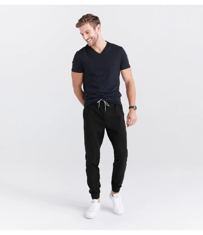 Go To Town Black Jogger Pants