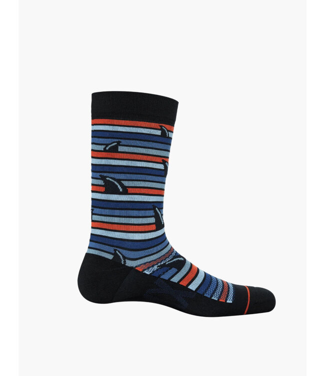 Blue Multi Fins Socks