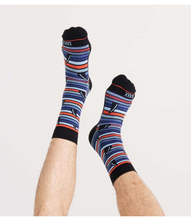 Blue Multi Fins Socks