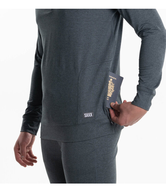 Peakdaze Half Zip Black