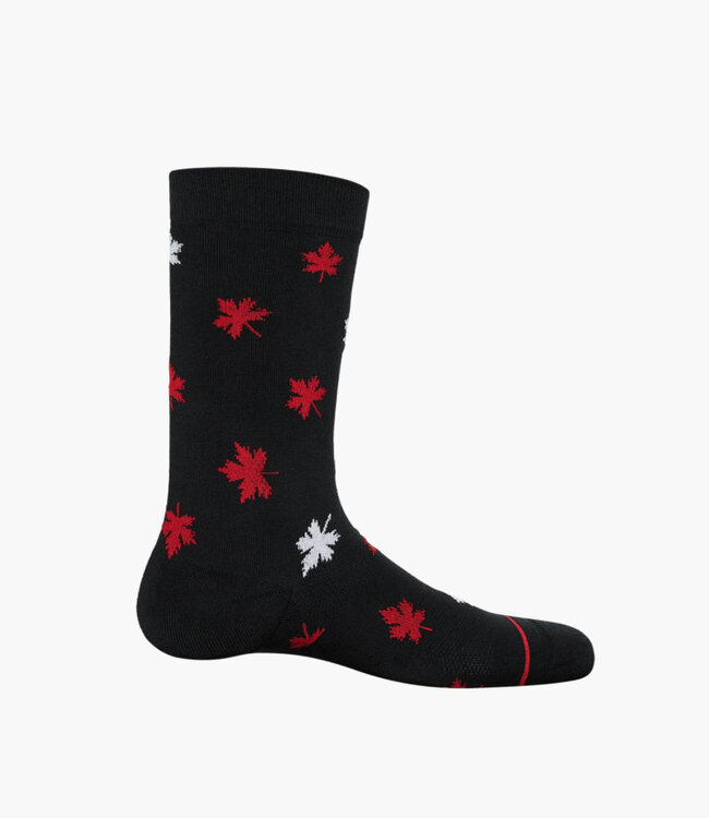Black Maple Leafs Socks