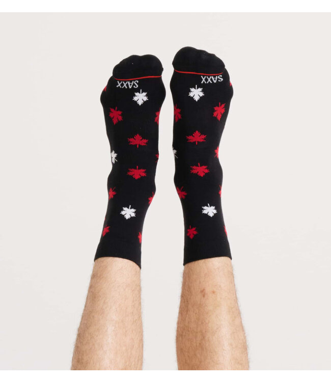 Black Maple Leafs Socks
