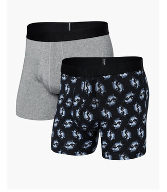 SAXX Slim Fit Drop Temp Boxer Brief 2 Pkg  Angler