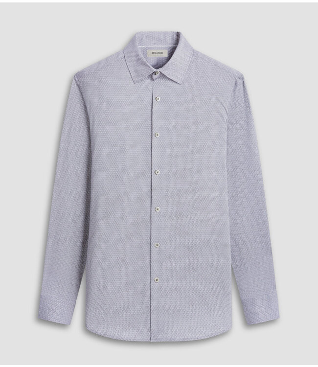 Modern Fit Khaki Print Shirt