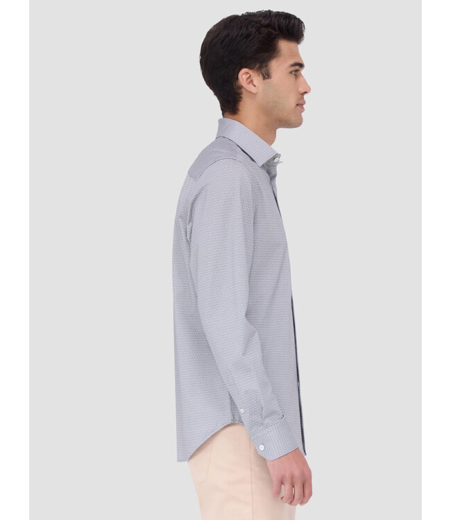 Modern Fit Khaki Print Shirt