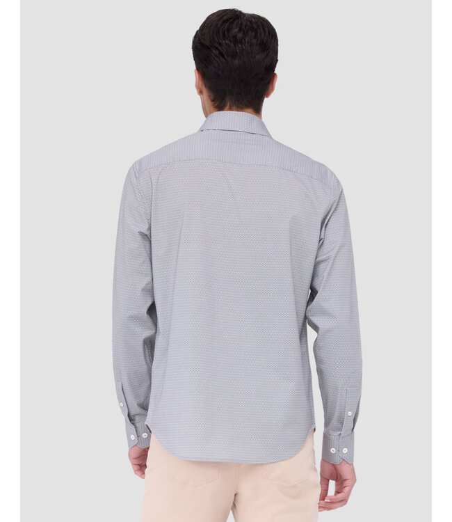 Modern Fit Khaki Print Shirt