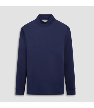 BUGATCHI Navy Mock Neck