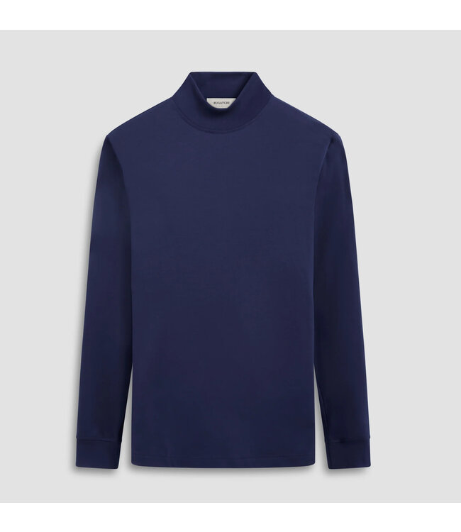 Navy Mock Neck