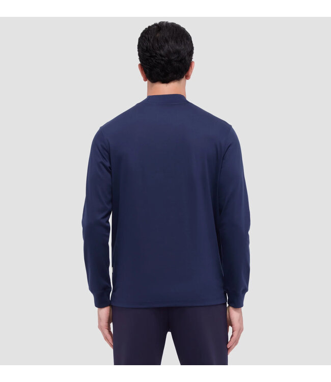 Navy Mock Neck