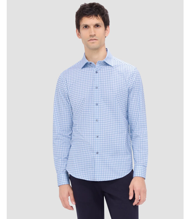 Modern Fit Air Blue Windowpane Shirt