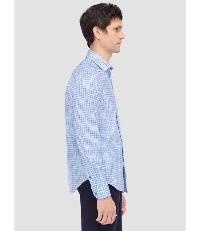 Modern Fit Air Blue Windowpane Shirt