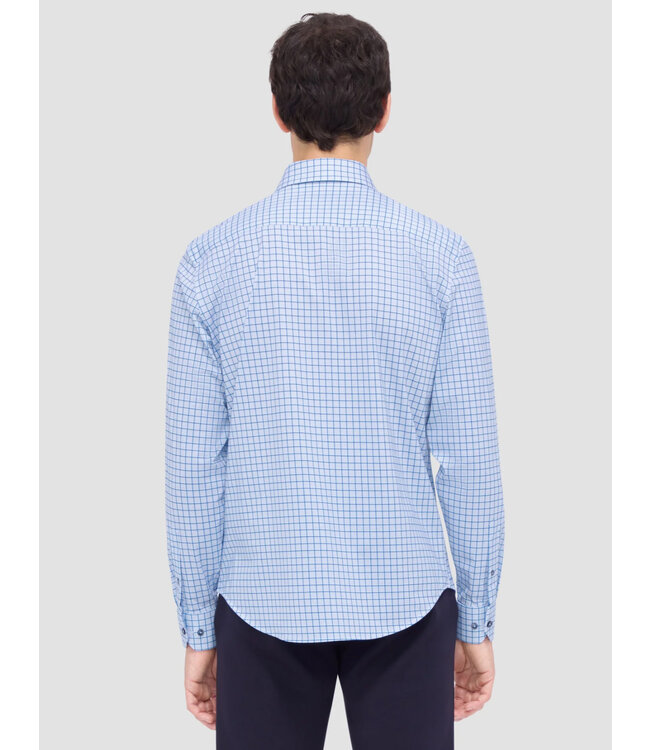 Modern Fit Air Blue Windowpane Shirt