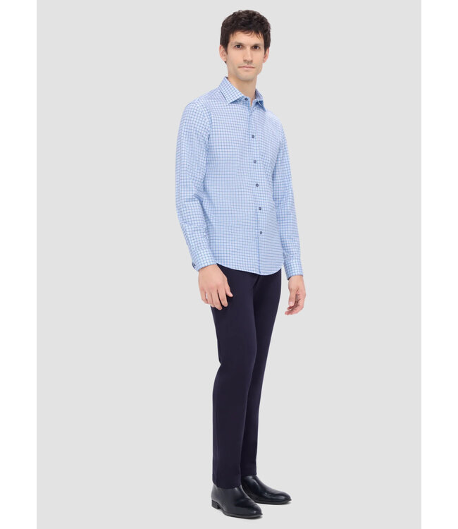 Modern Fit Air Blue Windowpane Shirt