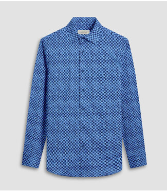 BUGATCHI Modern Fit Classic Blue Check Shirt