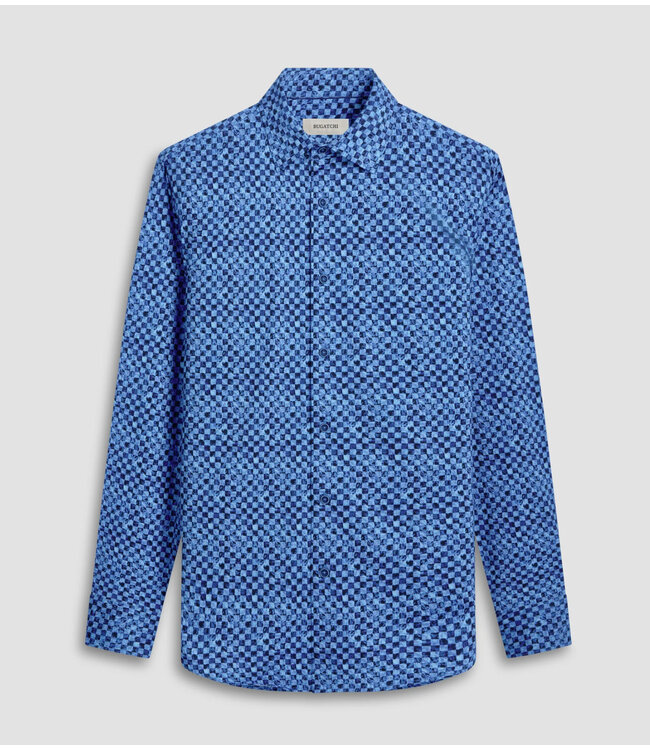 Modern Fit Classic Blue Check Shirt